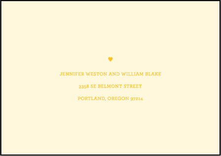 Herald Letterpress Reply Envelope Design Medium