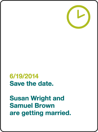 Iconic MW Letterpress Save The Date Design Medium