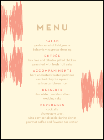 Ikaty Letterpress Menu Design Medium