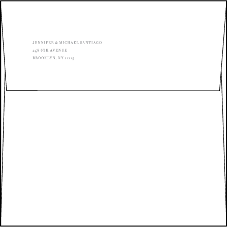 Irving Letterpress Envelope Design Medium