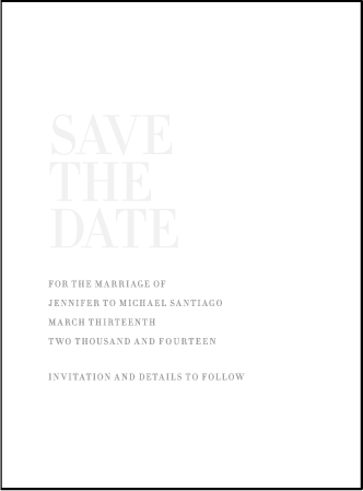 Irving Letterpress Save The Date Design Medium