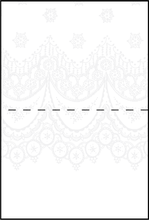 Istanbul Lace Letterpress Placecard Fold Design Medium