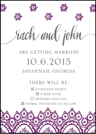 Istanbul Lace Letterpress Save The Date Design Medium