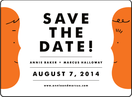 Jack and Jill Letterpress Save The Date Design Medium