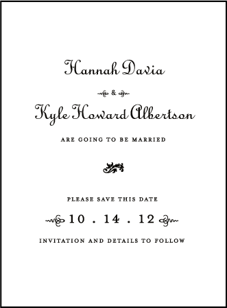 Jamie Letterpress Save The Date Design Medium