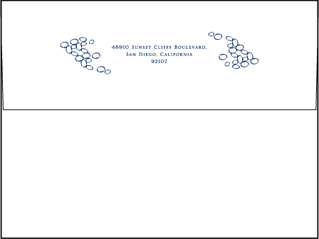 Janelle Elegance Letterpress Envelope Design Medium
