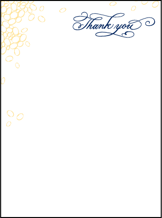 Janelle Elegance Letterpress Thank You Card Flat Design Medium