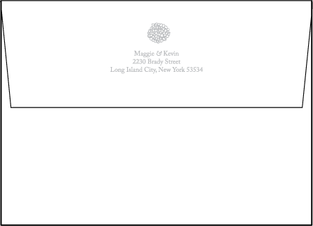Joyful Yarrow Letterpress Envelope Design Medium
