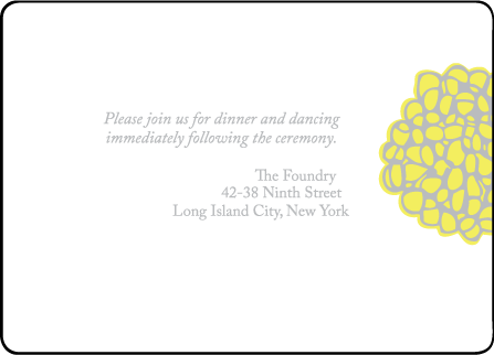 Joyful Yarrow Letterpress Reception Design Medium