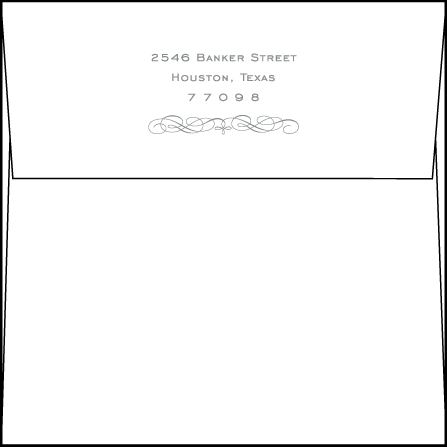 Keswick Letterpress Save The Date Envelope Design Medium