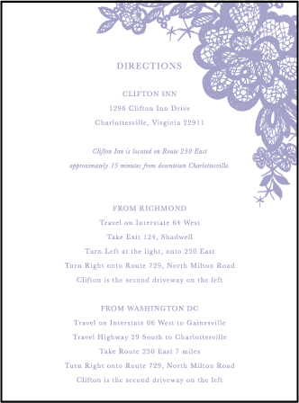 Lace Letterpress Direction Design Medium