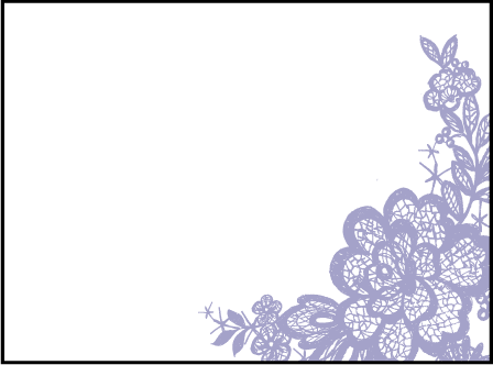 Lace Letterpress Placecard Flat Design Medium