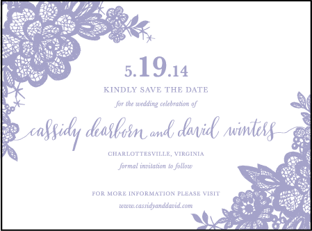 Lace Letterpress Save The Date Design Medium