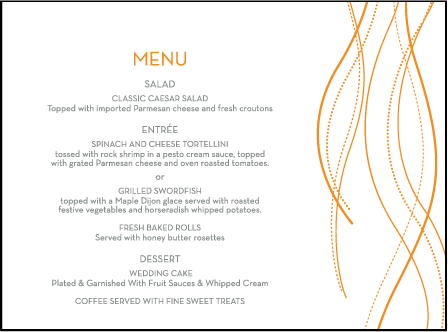 Lana Letterpress Menu Design Medium