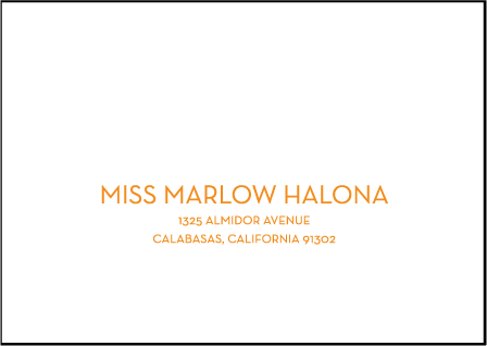 Lana Letterpress Reply Envelope Design Medium