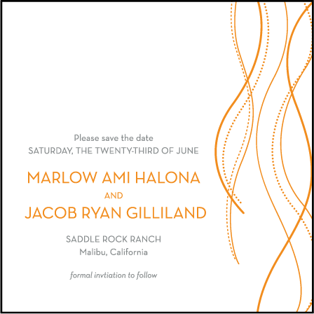 Lana Letterpress Save The Date Design Medium