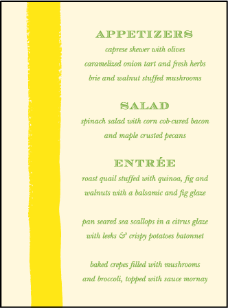 Lenox Botanical Letterpress Menu Design Medium