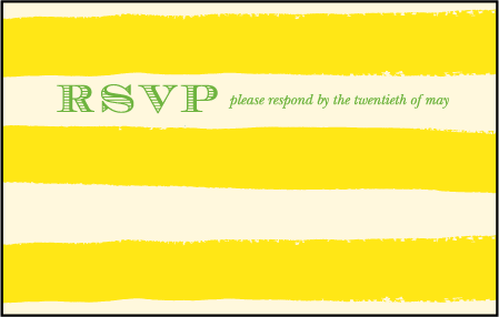 Lenox Botanical Letterpress Reply Postcard Front Design Medium