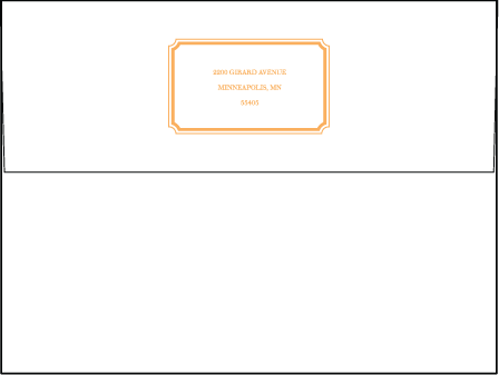 Lexington Letterpress Envelope Design Medium