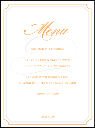 Lexington Letterpress Menu Design Medium