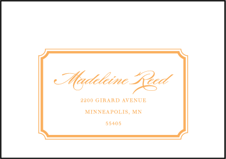 Lexington Letterpress Reply Envelope Design Medium