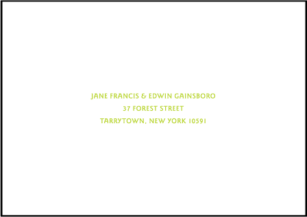 Linnea Letterpress Reply Envelope Design Medium