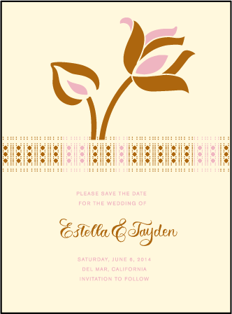 Lola Letterpress Save The Date Design Medium