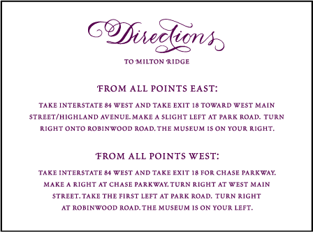 Loretta Formal Letterpress Direction Design Medium
