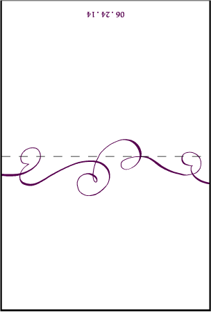 Loretta Formal Letterpress Placecard Fold Design Medium