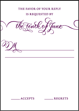Loretta Formal Letterpress Reply Design Medium