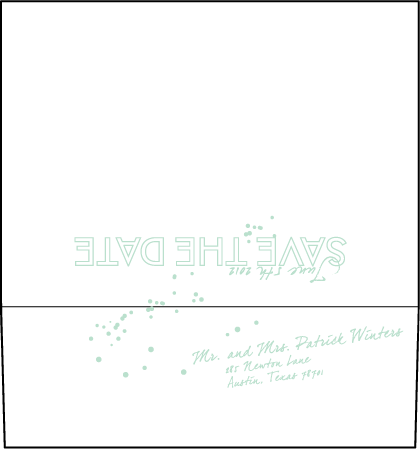 Love Notes Letterpress Thank You Card Flat Envelope Design Medium