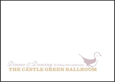 Lovebirds Letterpress Reception Design Medium