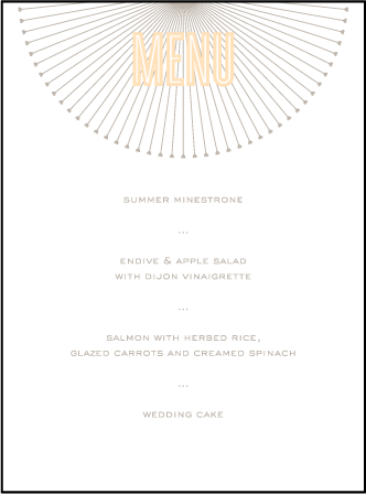 Lumos Letterpress Menu Design Medium