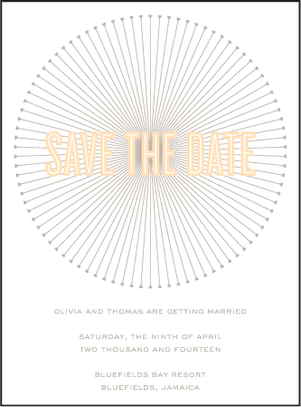 Lumos Letterpress Save The Date Design Medium