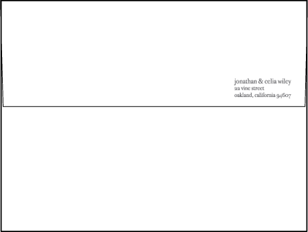 Lush Letterpress Envelope Design Medium