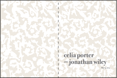 Lush Letterpress Program Design Medium