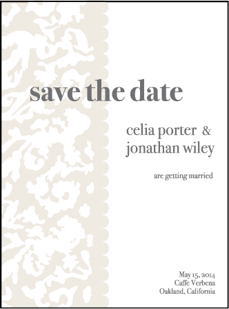 Lush Letterpress Save The Date Design Medium