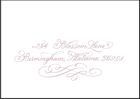 Magnolia Letterpress Reply Envelope Design Medium