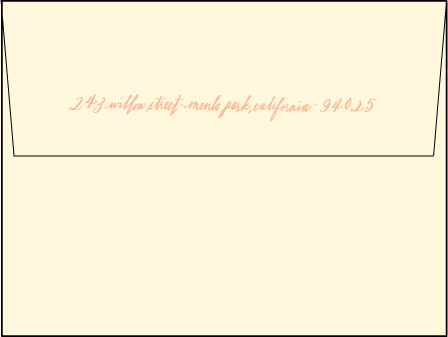 Maile Letterpress Envelope Design Medium