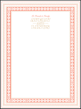 Maja Letterpress Thank You Card Flat Design Medium
