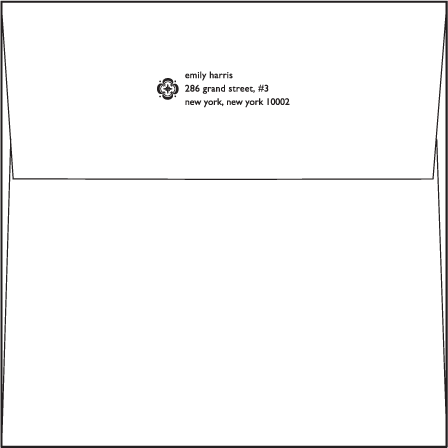 Majorca Letterpress Envelope Design Medium