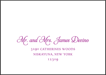 Mariana Vintage Letterpress Reply Envelope Design Medium