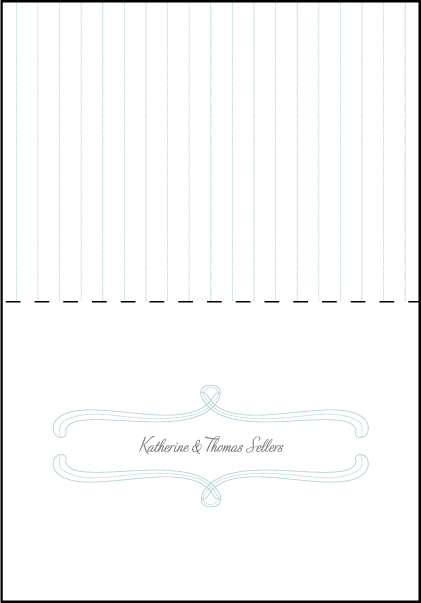 Marie Letterpress Thank You Card Fold Design Medium