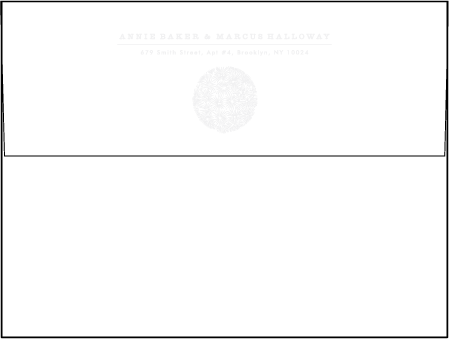 Meadow Letterpress Envelope Design Medium