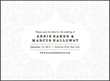 Meadow Letterpress Save The Date Design Medium