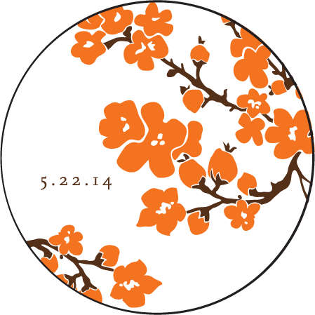 Mimosa Letterpress Coaster Design Medium