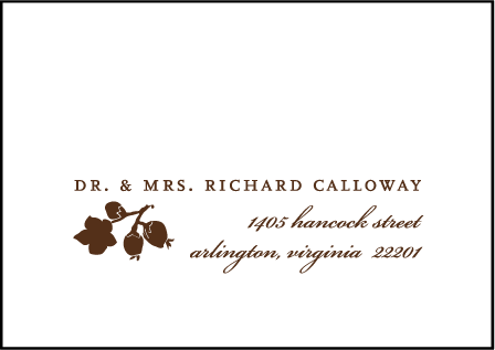 Mimosa Letterpress Reply Envelope Design Medium