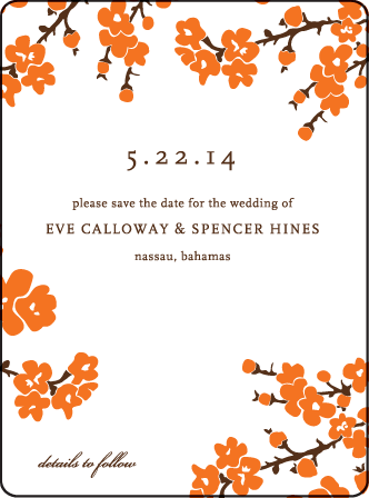 Mimosa Letterpress Save The Date Design Medium