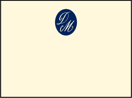 Miranda Letterpress Placecard Flat Design Medium