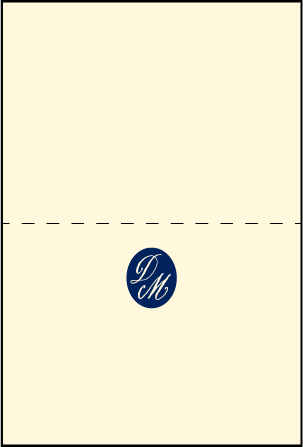 Miranda Letterpress Placecard Fold Design Medium